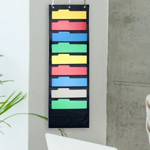 Wall Mount 10 Pocket Hanging File Sorter Organizer Folder Holder Storage - Picture 1 of 7