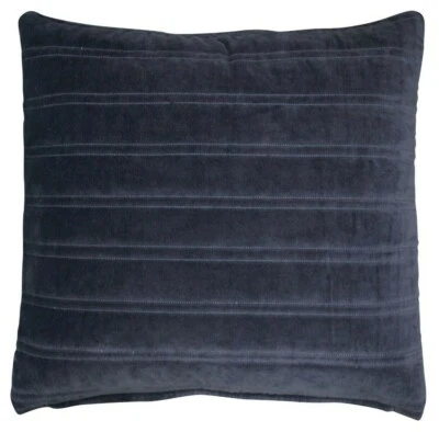 Kissenbezug Kissenhülle Baumwolle Samt blau 50 x 50 cm Krasilnikoff Dänemark - Bild 1 von 4