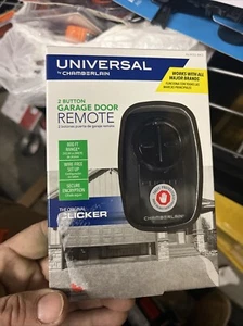 Chamberlain KLIK5U-BK2 Clicker Universal 2-Button Garage Door Opener Remote with - Picture 1 of 7