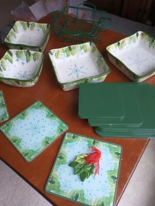temp-tations Holiday 12-teiliges quadratisches Ofen-zu-Tisch-Set mit Abdeckungen & Geschenkboxen - Bild 1 von 24