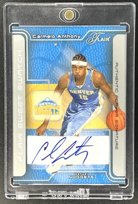 2003-04 Fleer Carmelon Anthony Flair Sweet Swatch Rookie RC Auto /271 #SSA-CA - Image 1 of 2