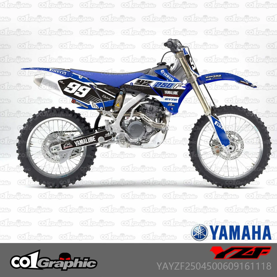 GRAPHICS DECALS STICKERS FULL KIT FOR YAMAHA YZ250F YZ450F YZF250/450 2006-2009 Foto 1 de 1