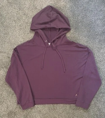 Danskin Womens Solid Purple Long Sleeve Pullover Hoodie Size Large Cute - Image 1 of 4