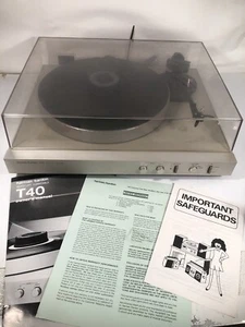 Tocadiscos Harman Kardon Vintage Elevador Automático Raro Modelo T40 Plata Hecho en Japón - Imagen 1 de 12