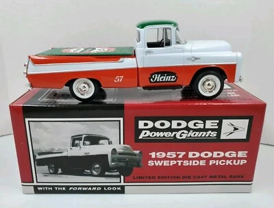 Dodge Sweptside 1957 camioneta pickup modelo fundido Heinz especificaciones modelo fundido Foto 1 de 4