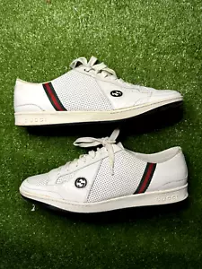Gucci Leather Sneakers Ace with Gucci Stripe - Picture 1 of 6