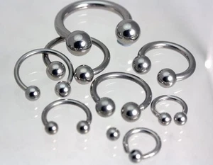 Circular Barbell - CBB Horseshoe UK Manufactured Surgical steel - Picture 1 of 1