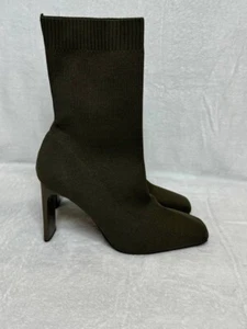 Zara Women’s Olive Green Sock Boots Size 42 3120/810/032 - Picture 1 of 8