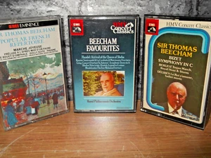 SIR THOMAS BEECHAM - POPULAR FRENCH REPERTOIRE, BIZET SYMPHONY... (3 CASSETTES) - Picture 1 of 6