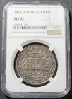 Portugal 400 Reis 1816 NGC MS62