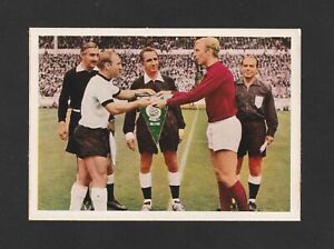 ENGLAND 1966 FIFA WORLD CUP Final match card UWE SEELER & BOBBY MOORE Captains