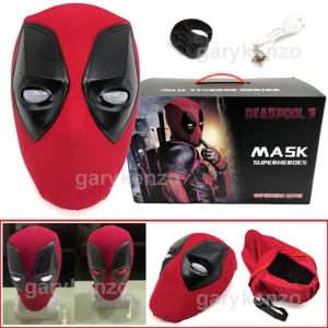 Deadpool Mask Remote Control Blinking Eyes Light-Up Halloween Cosplay Helmet Toy - Picture 1 of 12