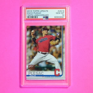 2019 Topps Update Zach Plesac RC 150th Anniversary PSA 10 Gem Mint #US19 Rookie - Picture 1 of 1