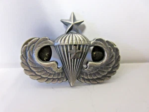 United States Senior Parachute Badge w/Combat Star - Picture 1 of 2