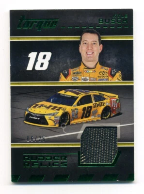 2016 Panini Torque Rubber Relics Green #17 Kyle Busch /25 - Image 1 of 2