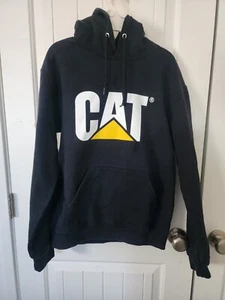 Caterpillar CAT Equipment Youth Hooded Black Sweatshirt Hoodie Youth L - Picture 1 of 6