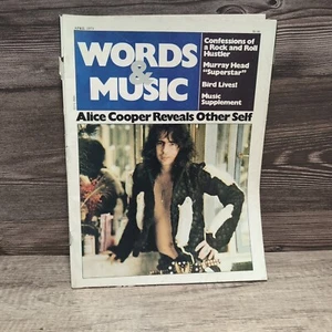 April 1973 - Words & Music magazine - Alice Cooper Reveals Other Self - RARE - Picture 1 of 4
