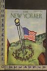 1958 NEW YORKER VINTAGE COVER BIRNBAUM FLAG POLE CAMP REVEILLE USA AMERICA NYJ91