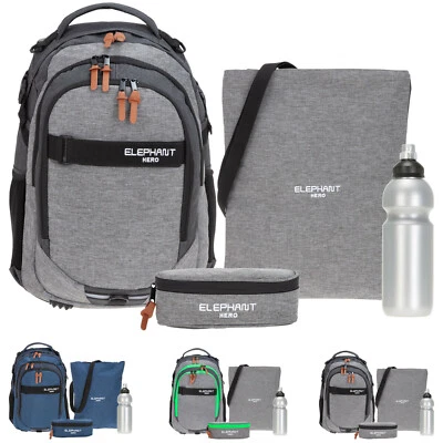 4T Set Schulrucksack Rucksack Elephant Hero Signature Jungen Mädchen 12723 rbmf - Bild 1 von 4