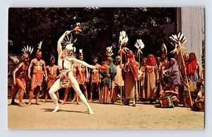 Postcard North Carolina Boone NC Native American Indian Dancer 1960s Unposted - Picture 1 of 2