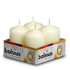 Bolsius Stumpenkerzen Elfenbein 60/40mm 4er - Picture 1 of 1