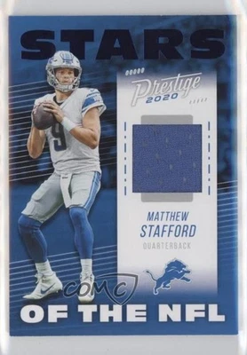 2020 Panini Prestige Stars of the NFL Xtra Points Blue Matthew Stafford #SN-MS - Image 1 of 2