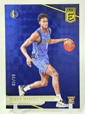 2023-24 Panini Donrus Elite Olivier-Maxence Prosper Blue Flood # 93/99 Mavericks - Image 1 of 4