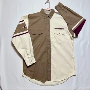Cumberland Outfitters Herren Gr. L braun creme burgund Freizeithemd top - Bild 1 von 10