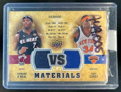 Camiseta deportiva 2009-10 Upper Deck Eddy Curry Jermaine O'Neal VS #/600 Timberwolves Foto 1 de 2