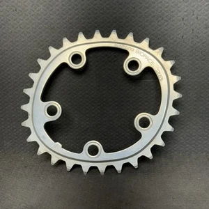 Vintage SHIMANO BIOPACE 28t Chainring  BCD 74 5 Arm Aluminum 28 Tooth Silver - Picture 1 of 7