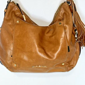 Bolso de hombro hobo de cuero marrón Michael Kors - Imagen 1 de 20