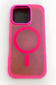 Custodia Focus iPhone 16 Pro MagSafe rosa antigraffio scatola aperta - Foto 1 di 8