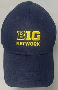 Big Network Baseball Cap Blue with Yellow Letters Michigan Style OSFM ~ Used - Picture 1 of 8
