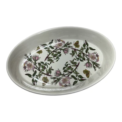 Portmeirion El Jardín Botánico 1972 Plato Grande Ovalado Plato para Hornear Perro Rosa Usado en Excelente Condición Foto 1 de 4