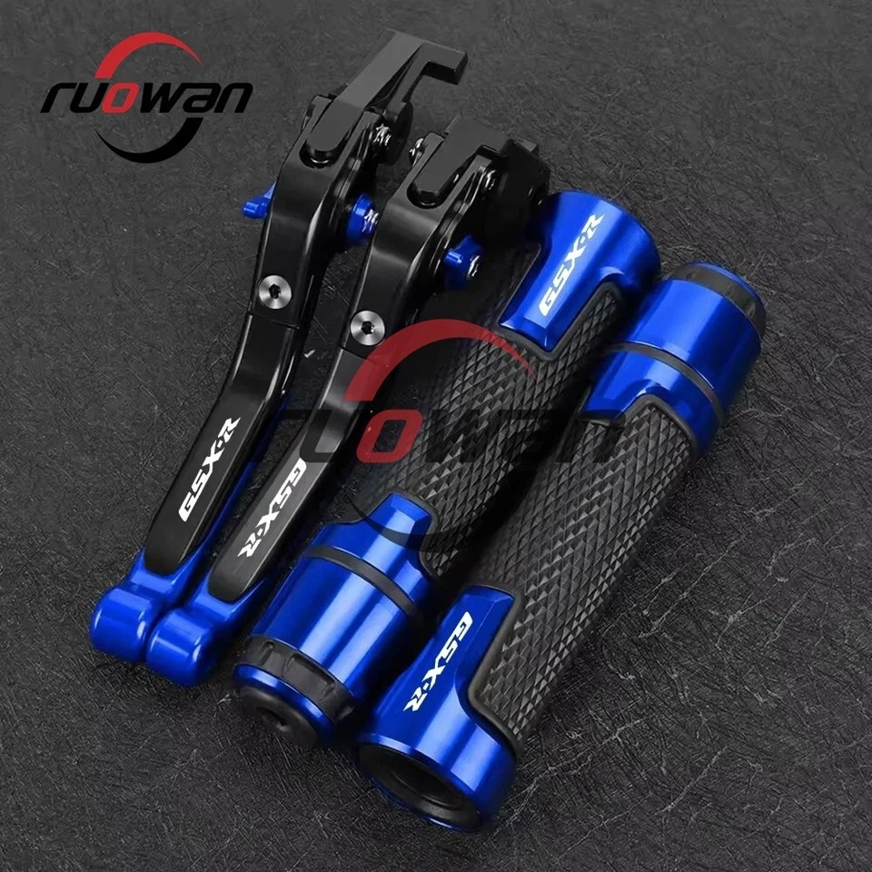 Empuñaduras de manillar CNC palancas de embrague de freno aptas para Suzuki GSX-R GSXR 600 750 1000 Foto 1 de 4