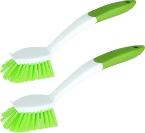 2-Pack Kitchen Green Scrub Brush for Cleaning Dishes Pots Pan Sink and Bathroom - Picture 1 of 6