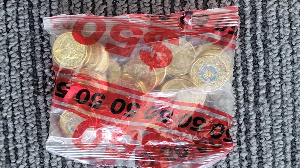 2016 Rio Olympic Games - Blue Ring $2 Two Dollar Coin Bag Australia - image 1 of 1