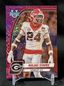 2024 Bowman Chrome University - MALAKI STARKS - Fuchsia Mini Diamond #'d /125 - Picture 1 of 4