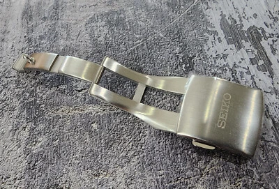 Nos Genuíno 20mm Nova Fivela de Fecho Seiko Aço Inoxidável Para Pulseira Arctura? - Imagem 1 de 4