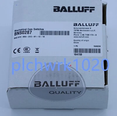 1 PCS NEW IN BOX Balluff travel limit switch BNS0287 BNS819-B03-D12-61-12-10 - Image 1 of 4