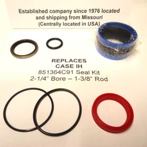 851364C91 Case-IH Ersatzdichtsatz für Zyl. mit 2-1/4" Bohrung x 1-3/8" Stange - Bild 1 von 4