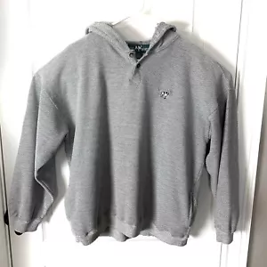Big Dogs Vintage Hoodie Herren XL Pullover beige gesticktes Logo Tasche distresse - Bild 1 von 9
