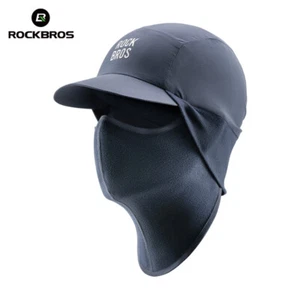 ROCKBROS Fall/Winter Fleece Cap w/ Mask Warm Breathable Comfort Black Navy Khaki - Picture 1 of 17