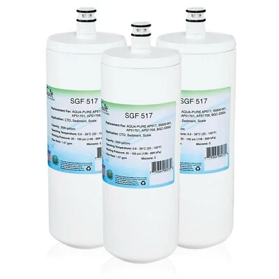 Swift Green Filters SGF 517 Replacement for 3M CFS517 Water Filter (3 Pack) - Image 1 of 4