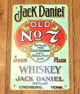 Jack Daniels Green Sign Mancave Garage Shop Dorm Room Basement Metal Gift Idea - Picture 1 of 5