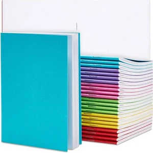 Unlined A6 Mini Notebooks for Kids - 24 Colorful Journals in Assorted Colors - Picture 1 of 11