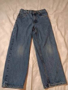 Basic Editions Boys Husky Jeans 12H Relax Fit Straight Leg 5 Pocket Design Blue - Picture 1 of 10