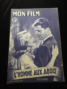 MON FILM N°165 10/1949 BURT LANCASTER LIZABETH SCOTT HOMME AUX ABOIS CINEMA 791 - Bild 1 von 1
