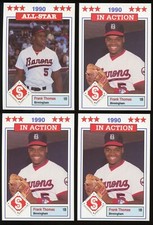 FOUR 1990 Southern League All-star #11 #44 FRANK THOMAS ROOKIE RC  DONN JENNINGS