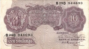 Billete BANCO DE INGLATERRA £1 1940 PEPPIATT B29D 944693 B251 aEF - Imagen 1 de 2